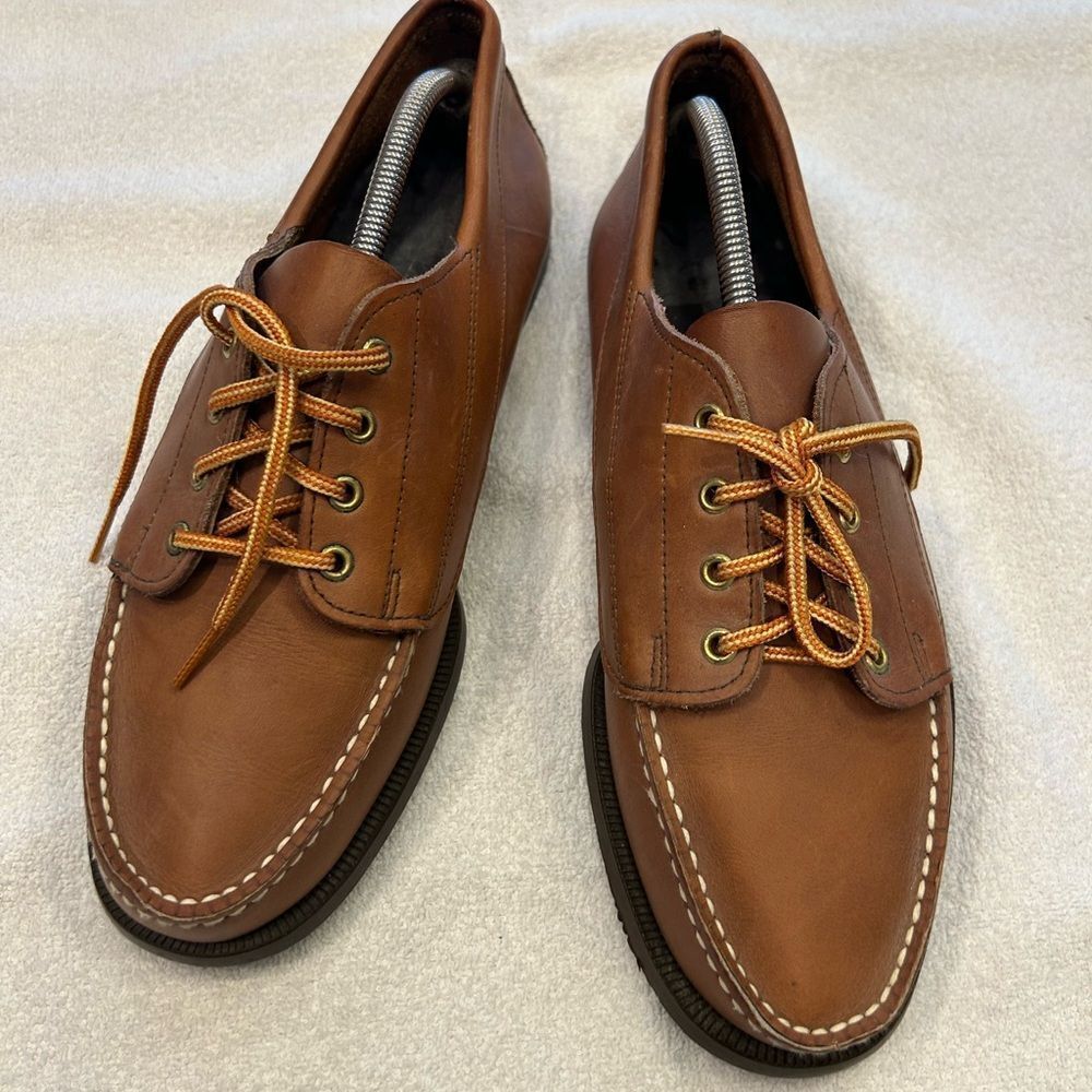 Dexter Tan Leather Derby Shoes